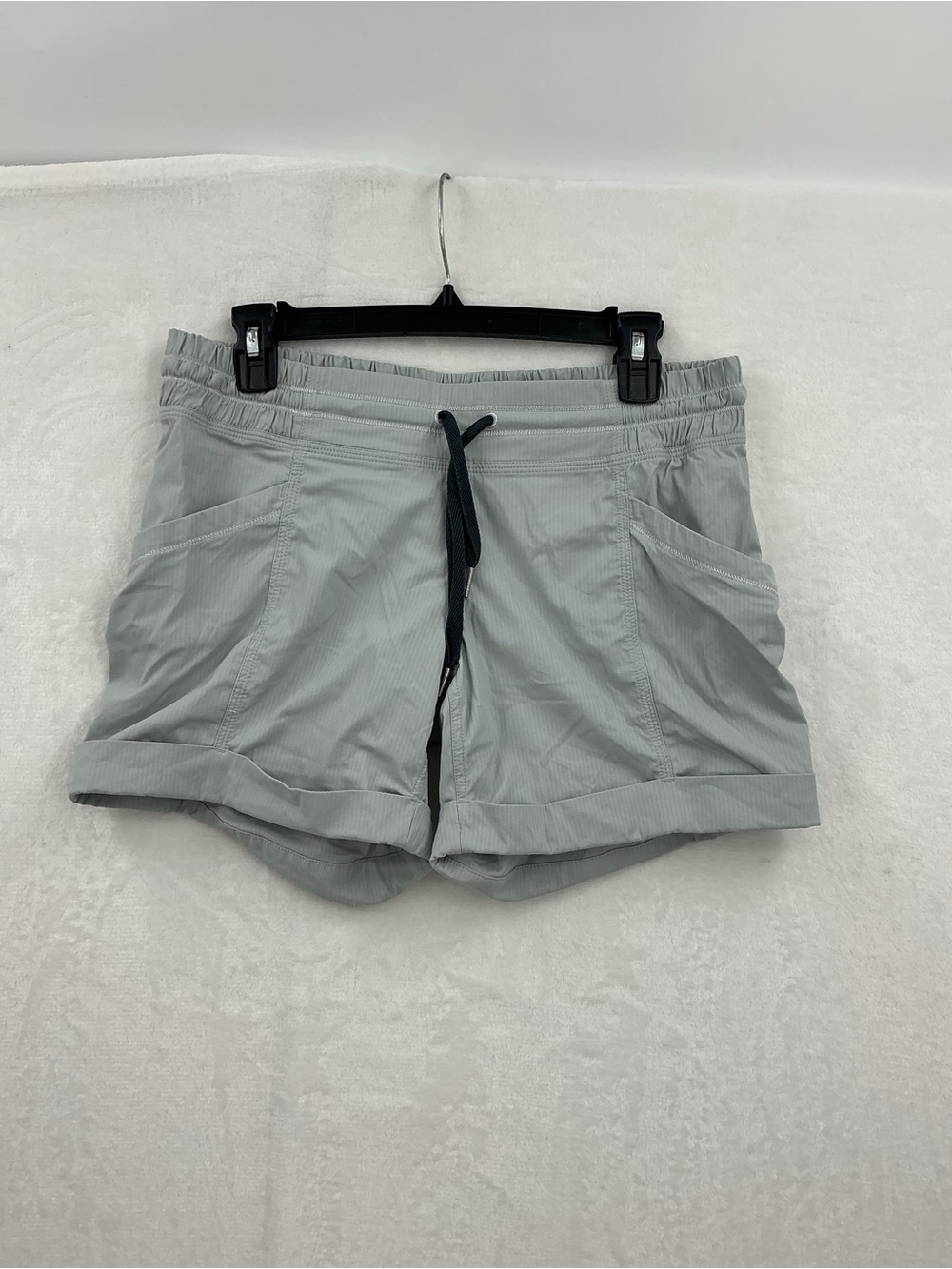 lululemon athletica Light Gray Drawstring Athletic Shorts 897 - Picture 2 of 7